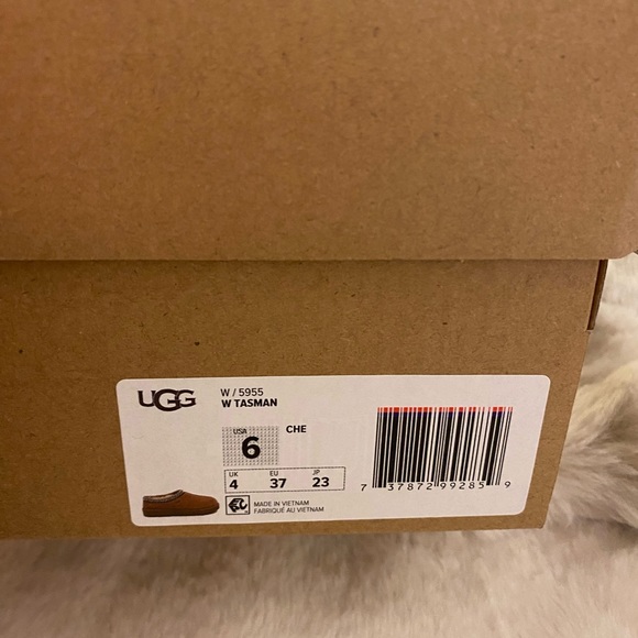 UGG Women’s Tasman Slipper Chestnut Sz 6 - Picture 4 of 7